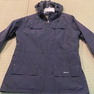 Barbour Featherweight Durham Coastal Hooded Jacket US12